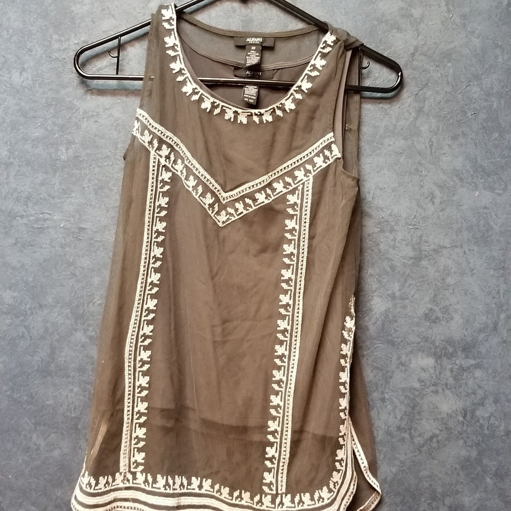 Olive colored tank top